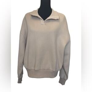 New ~ 4th & RECKLESS ~ Collared Long Sleeve Sweatshirt Size Medium